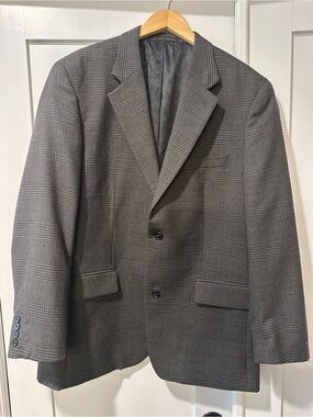 Tasso Elba Gray Glen Plaid Sport Coat size large